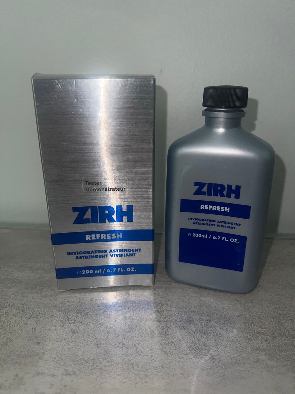Zirh Skin Care for Men Refresh Invigorating Astringent 6.7 fl oz - 200 ml NEW